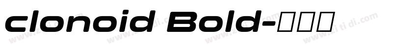 clonoid Bold字体转换